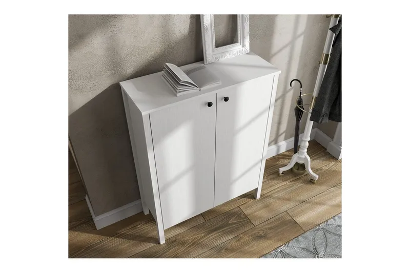 Haviland Skoskap 90 cm - Natur/Hvit - Oppbevaring - Skap - Oppbevaringsskap