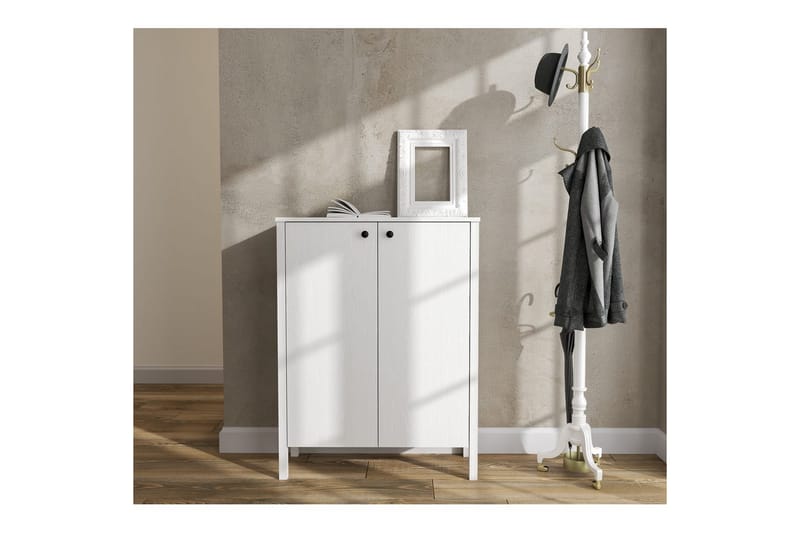 Haviland Skoskap 90 cm - Natur/Hvit - Oppbevaring - Skap - Oppbevaringsskap