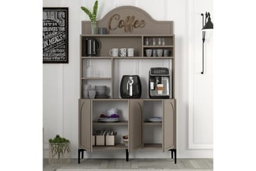 Hazim Barskap 120x202 cm - Multifarget - Oppbevaring - Skap - Barskap