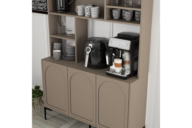 Hazim Barskap 120x202 cm - Multifarget - Oppbevaring - Skap - Barskap
