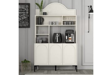 Hazim Barskap 120x202 cm - Svart/Cremehvit - Oppbevaring - Skap - Barskap