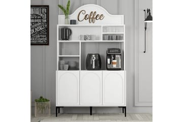 Hazim Barskap 120x202 cm - Svart/Hvit - Oppbevaring - Skap - Barskap