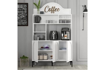 Hazim Barskap 120x202 cm - Svart/Hvit - Oppbevaring - Skap - Barskap