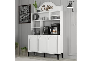 Hazim Barskap 120x202 cm - Svart/Hvit - Oppbevaring - Skap - Barskap