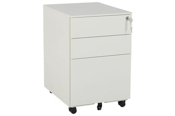 Highboard & skåpsbyrå Kontorsskåp Cami Vit Vit - Oppbevaring - Oppbevaringsmøbler - Kommode - Skuffeseksjon