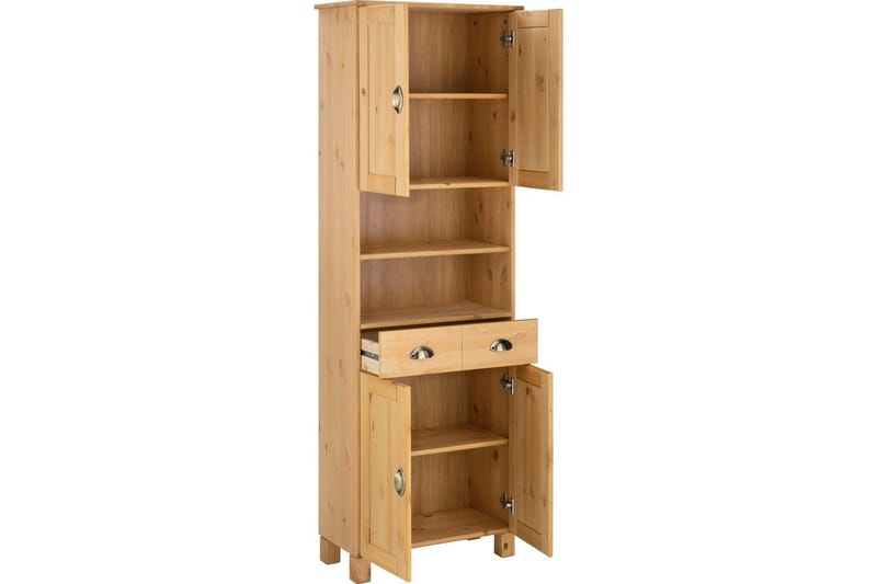 Highboard og skapkommode Loft24 Oppbevaringsskap Toscana Mellomfarget tre - Oppbevaring - Skap - Oppbevaringsskap