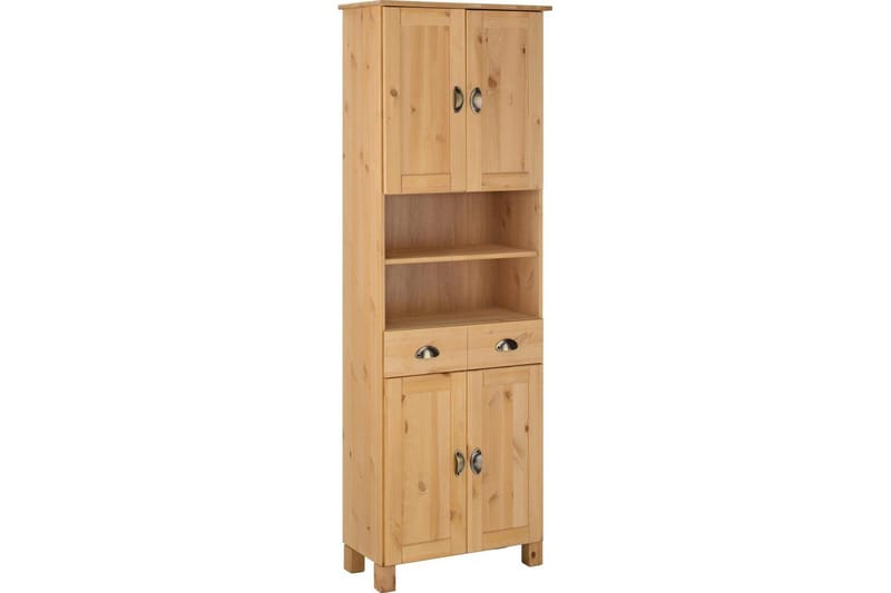 Highboard og skapkommode Loft24 Oppbevaringsskap Toscana Mellomfarget tre