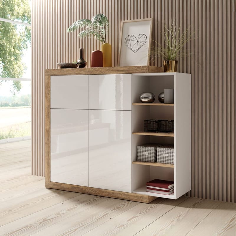 Highboard Sintra 2 Dører 2 Klaffer - Oppbevaring - Skap - Oppbevaringsskap