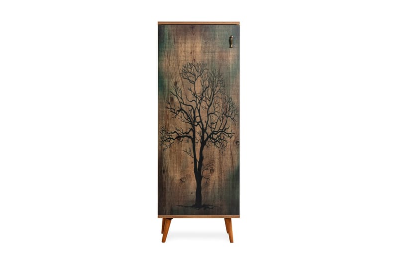 Highboard Tre 38x50 cm - Grønn/Natur - Oppbevaringsskap