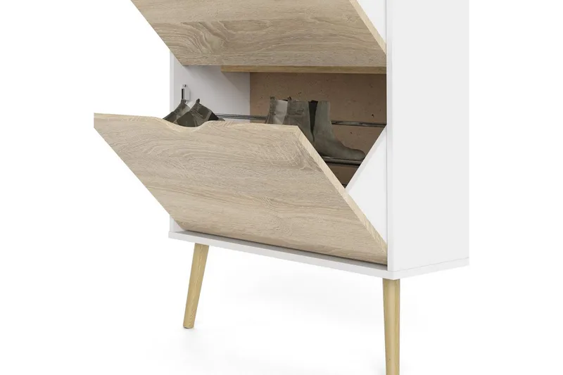 Hostafranc Skoskap 70 cm - Hvit - Oppbevaring - Skap - Oppbevaringsskap