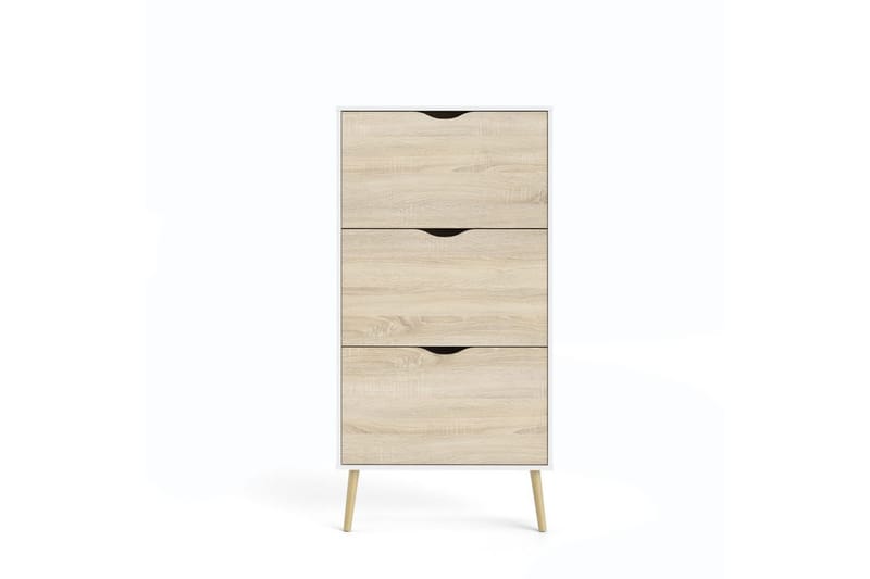 Hostafranc Skoskap 70 cm - Hvit - Oppbevaring - Skap - Oppbevaringsskap