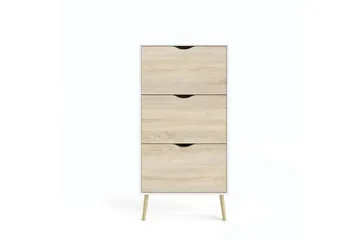 Hostafranc Skoskap 70 cm - Hvit - Oppbevaring - Skap - Oppbevaringsskap