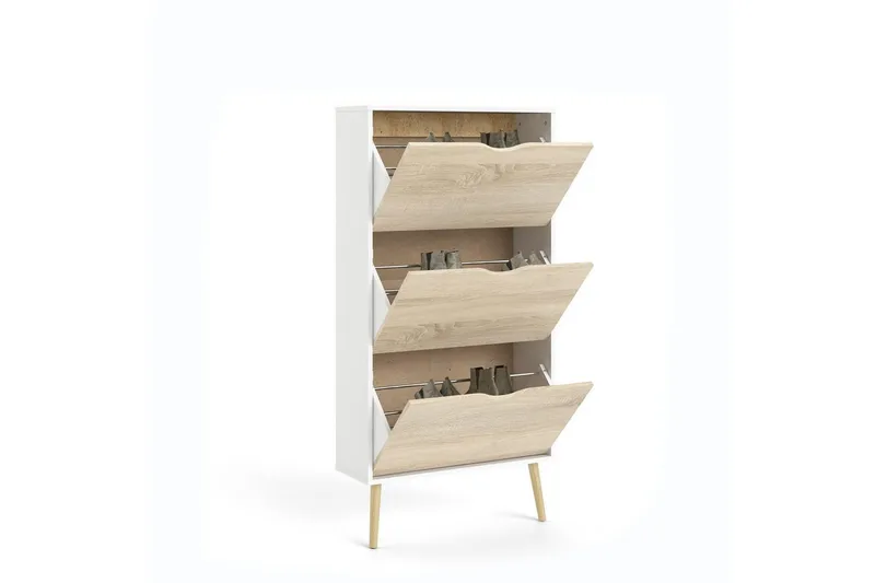 Hostafranc Skoskap 70 cm - Hvit - Oppbevaring - Skap - Oppbevaringsskap