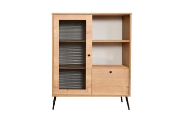 Huff Vitrineskap 40x110 cm - Eik - Oppbevaring - Skap - Vitrineskap