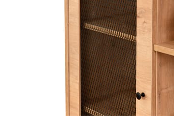 Huff Vitrineskap 40x110 cm - Eik - Oppbevaring - Skap - Vitrineskap