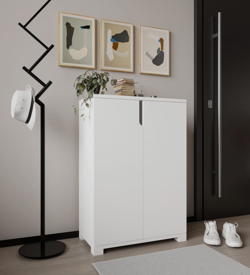 Hungirr Skoskap 60 cm - Hvit - Oppbevaring - Skap - Oppbevaringsskap
