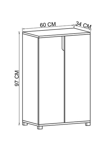 Hungirr Skoskap 60 cm - Hvit - Oppbevaring - Skap - Oppbevaringsskap
