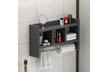 Hyller Homitis Harlee hylle 63,6x14,6 cm Antrasitt - Oppbevaring - Skap - Oppbevaringsskap