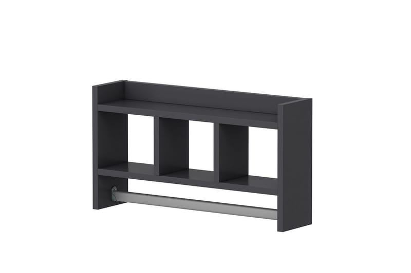 Hyller Homitis Harlee hylle 63,6x14,6 cm Antrasitt - Oppbevaring - Skap - Oppbevaringsskap