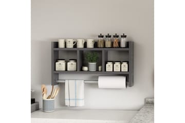 Hyller Homitis Harlee hylle 63,6x14,6 cm Antrasitt - Oppbevaring - Skap - Oppbevaringsskap