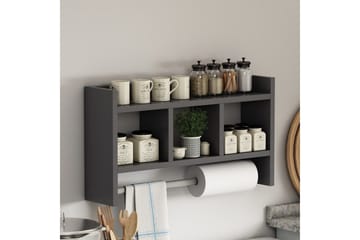 Hyller Homitis Harlee hylle 63,6x14,6 cm Antrasitt - Oppbevaring - Skap - Oppbevaringsskap