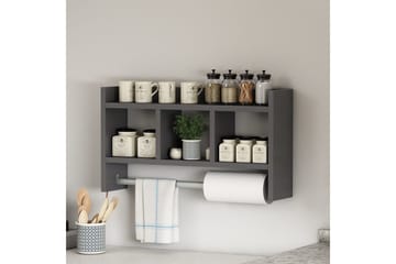 Hyller Homitis Harlee hylle 63,6x14,6 cm Antrasitt - Oppbevaring - Skap - Oppbevaringsskap