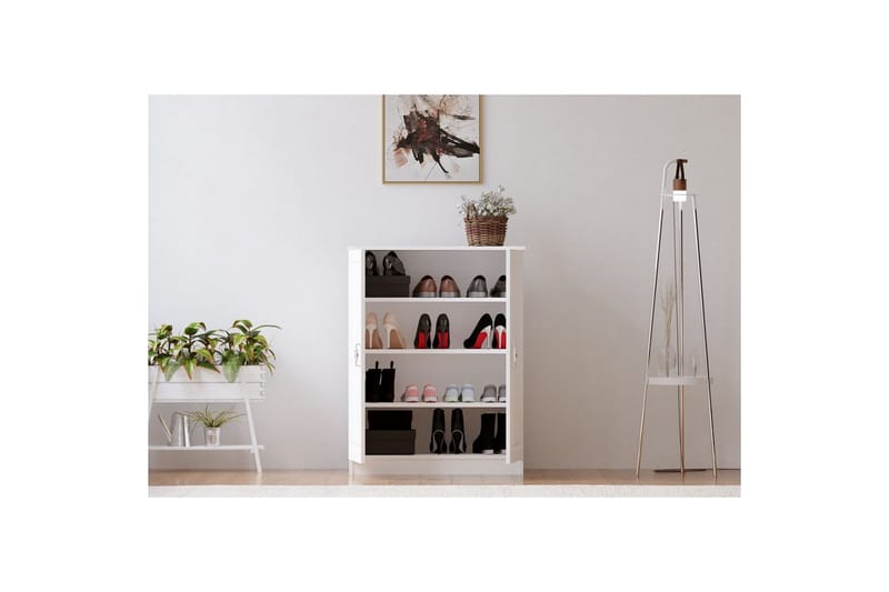 Ilena Skoskap 70 cm - Matt Hvit - Oppbevaring - Skap - Oppbevaringsskap