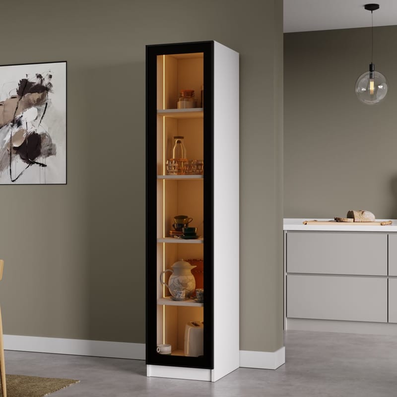Kaffestasjon Hanah Home Nero 1600-222 (40 x 190 x 42 cm) Hvit - Hvit - Oppbevaring - Skap - Vitrineskap