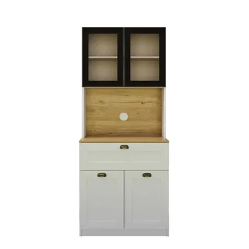 Kaffestasjon Hanah Home Nero Solo 1600-225 (80 x 190 x 44 cm) Hvit - Hvit - Oppbevaring - Skap - Oppbevaringsskap