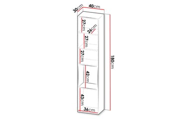 Kangana Highboard - Svart - Oppbevaring - Skap - Oppbevaringsskap
