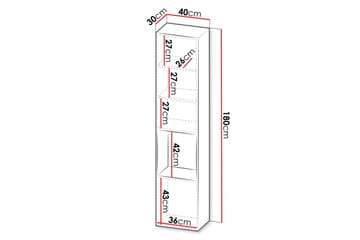 Kangana Highboard - Svart/Brun - Oppbevaring - Skap - Oppbevaringsskap