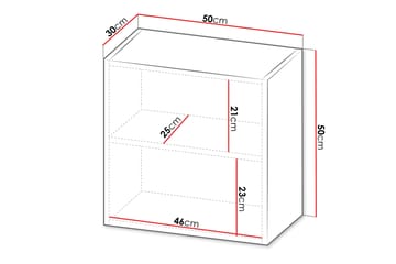 Kangana Highboard - Svart/Brun - Oppbevaring - Skap - Oppbevaringsskap