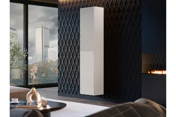 Kangana Vitrineskap 40x180 cm - Beige - Oppbevaring - Skap - Vitrineskap