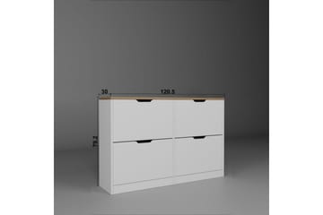 Kiichi Skoskap 120,5 cm - Valnøtt - Oppbevaring - Skap - Oppbevaringsskap