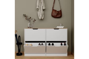 Kiichi Skoskap 120,5 cm - Valnøtt - Oppbevaring - Skap - Oppbevaringsskap