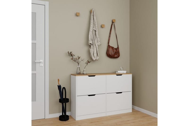 Kiichi Skoskap 120,5 cm - Valnøtt - Oppbevaring - Skap - Oppbevaringsskap