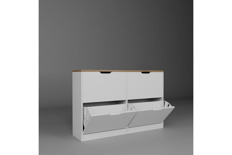 Kiichi Skoskap 120,5 cm - Valnøtt - Oppbevaring - Skap - Oppbevaringsskap