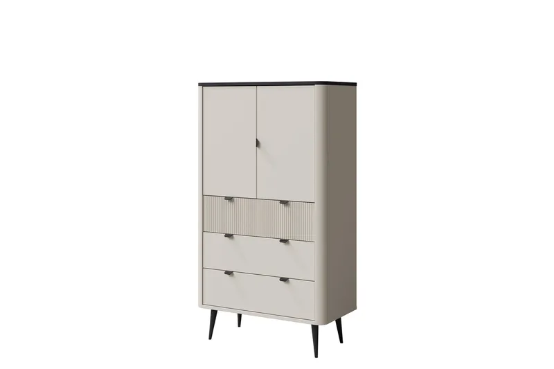 Kjøkken Highboard, Beige/Grå