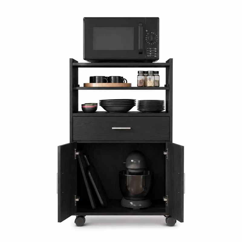 Kjøkkenskap Hanah Home Vario (59 x 92 x 40 cm) Svart, Svart