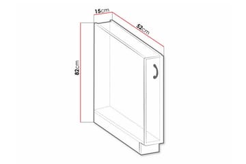 Kjøkkenskap Templemore 15 cm - Oppbevaring - Skap - Oppbevaringsskap