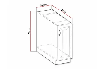 Kjøkkenskap Templemore 30 cm - Oppbevaring - Skap - Oppbevaringsskap