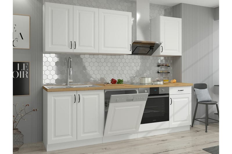 Kjøkkenskap Templemore 40 cm - Hvit - Oppbevaringsskap