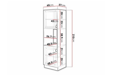 Kjøkkenskap Templemore 60 cm - Oppbevaring - Skap - Oppbevaringsskap