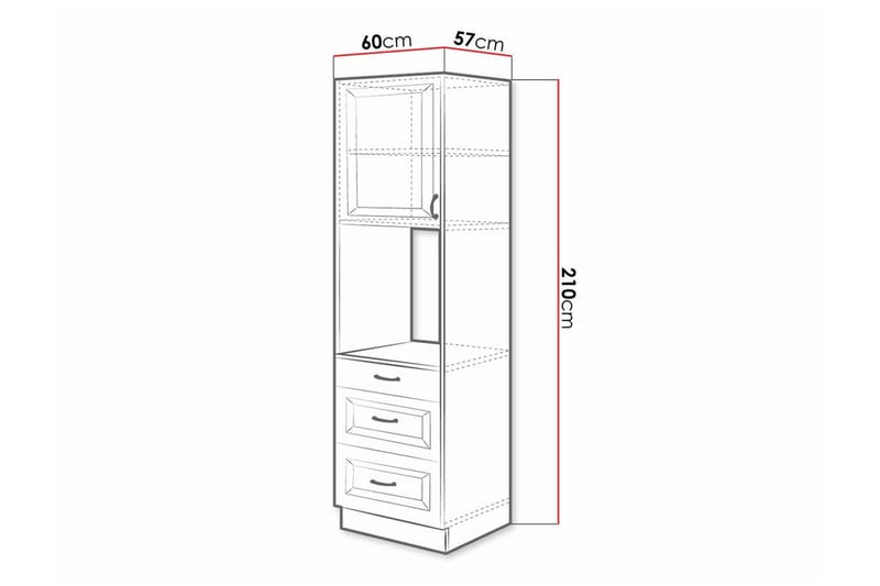 Kjøkkenskap Templemore 60 cm - Oppbevaring - Skap - Oppbevaringsskap