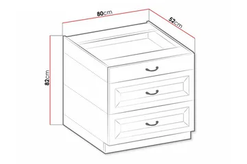 Kjøkkenskap Templemore 80 cm - Oppbevaring - Skap - Oppbevaringsskap