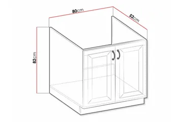 Kjøkkenskap Templemore 80 cm - Oppbevaring - Skap - Oppbevaringsskap