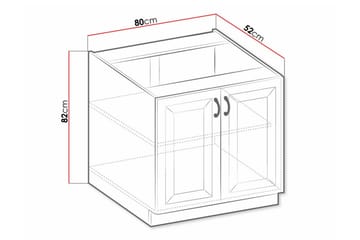 Kjøkkenskap Templemore 80 cm - Oppbevaring - Skap - Oppbevaringsskap