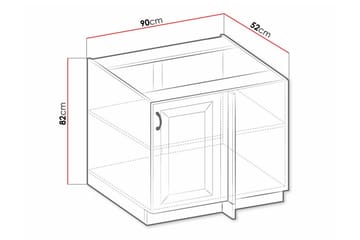 Kjøkkenskap Templemore 90 cm - Oppbevaring - Skap - Oppbevaringsskap