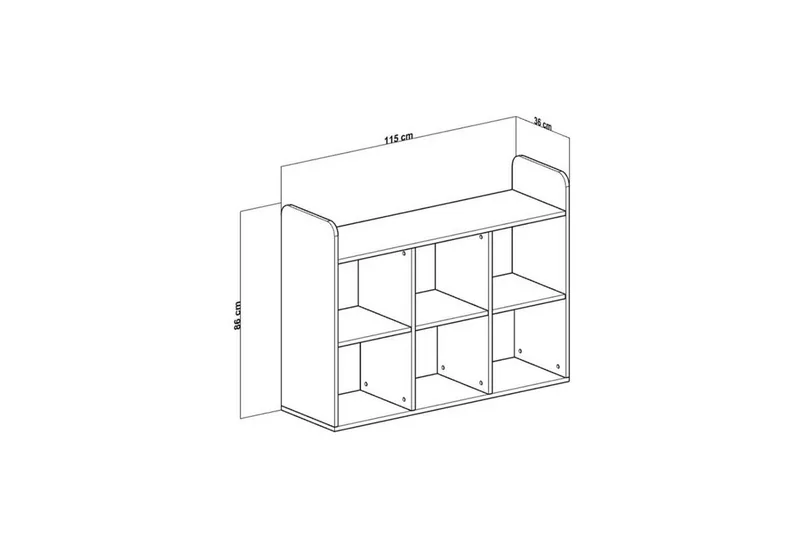 Konsoll Sakarya 2 Hvit - Hvit - Oppbevaring - Skap - Oppbevaringsskap