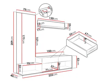 Kyrelon TV-enhet - Oppbevaring - Skap - Oppbevaringsskap